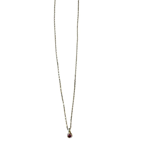 CatbirdNYC Nancy Kraskin RUBY SPARK Yellow Gold Ruby Necklace 14k - Picture 5 of 10